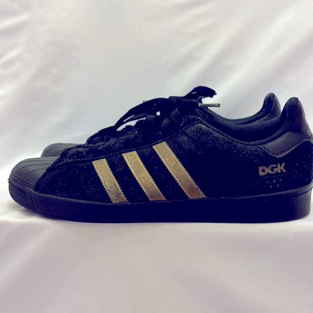 GENTLY WORN RARE 2015 ADIDAS DGK SUEDE SHELLTOE SKATEBOARD SHOES MEN'S SIZE 10 - Picture 11 of 14